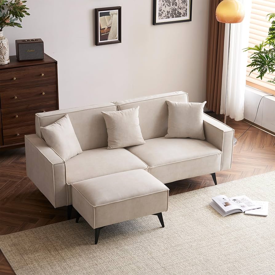 Amazon｜Harper & Bright Designs ソファ 3人掛け カウチ L字型